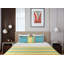 Yellow Stripes Feathers Pillow