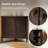 Barra Transitional 32"H 2-Door Corner Cabinet with Adjustable Shelves and Cable Management-1691599259