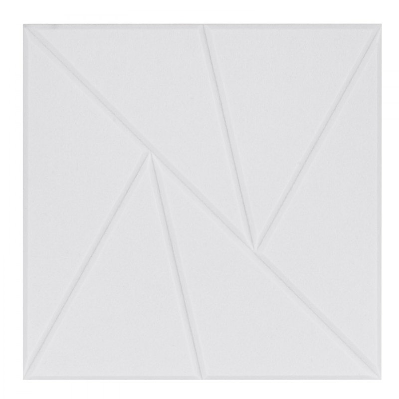 Panneaux muraux acoustique auto-adhésifs 11,8 x 11,8 x 0,4 pouces, Blanc