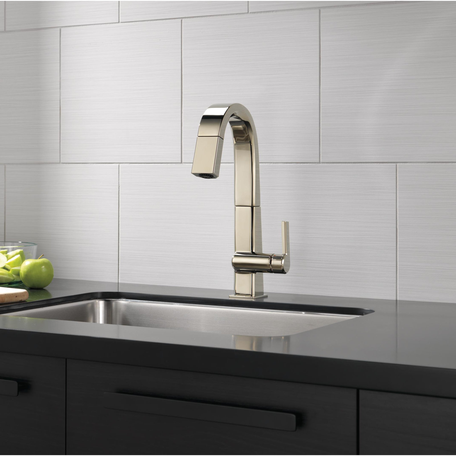 Pivotal Pull-Down Bar Faucet, Polished Nickel