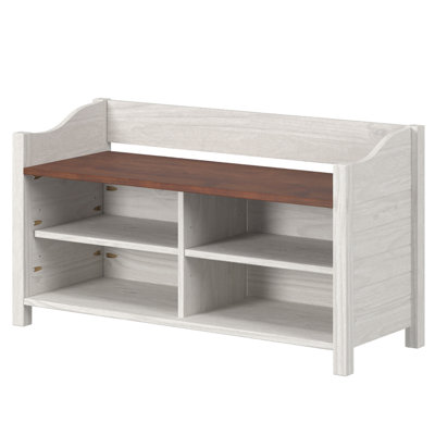 Chelon Solid Wood Storage Bench