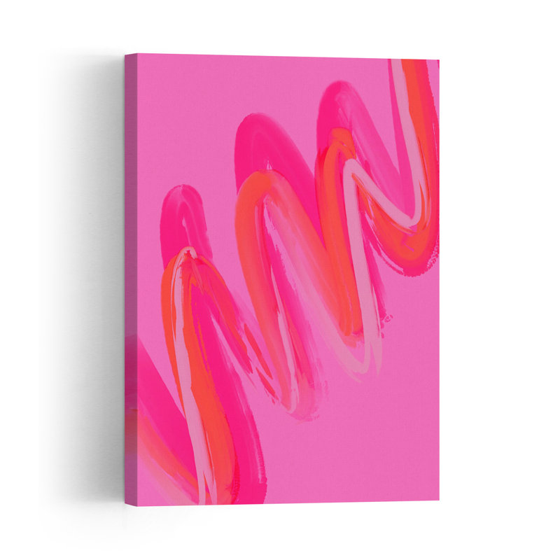 Untitled Abstract Bold Colorful Lilac Violet Wall Art Print, 60.96cm H x 40.64cm W