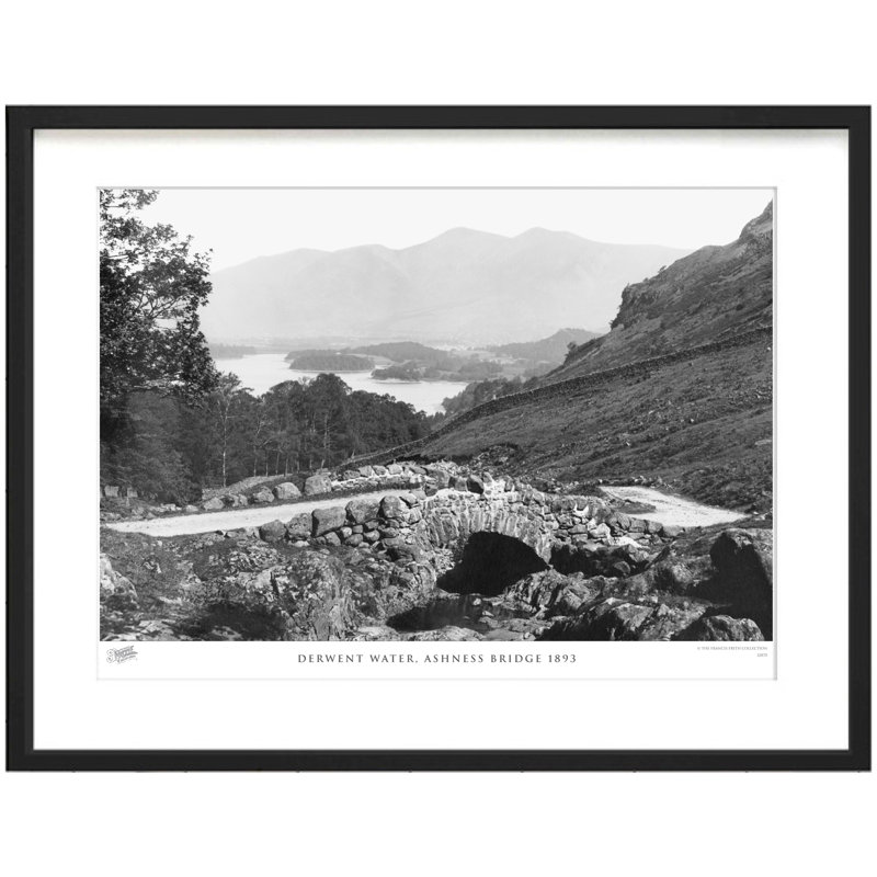 Derwent Water, Ashness Bridge 1893 1 Piece Single Picture Frame Wall Art, 60cm H x 80cm W x 2.3cm D