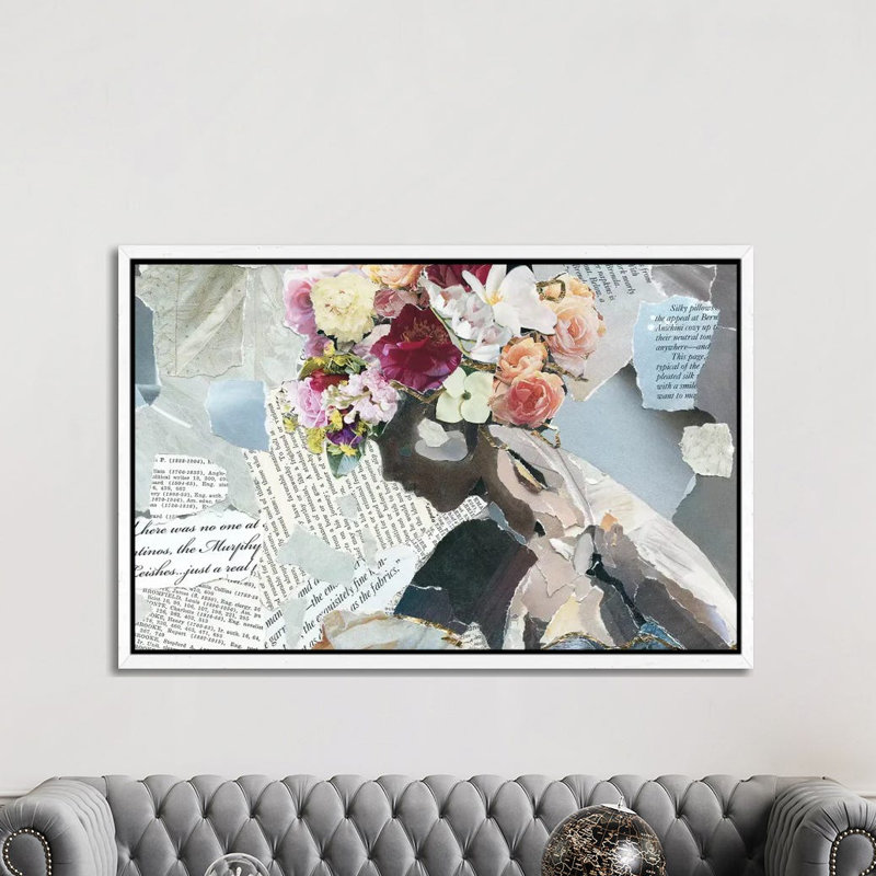 Contemplation II by Carol Robinson - Print on Canvas, White Framed, 66.04 cm H x 45.72 cm W x 3.175 cm D