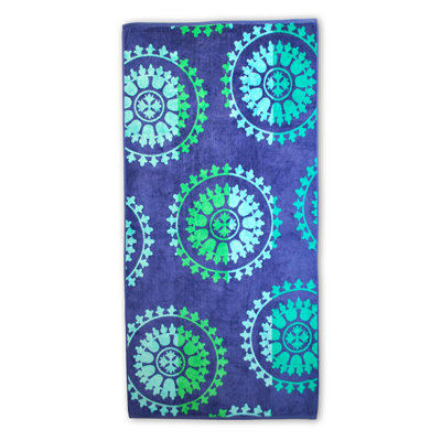 Serviette de plage 100% coton Blue Nile Mills
