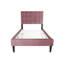 Lit simple moderne en mélange de lin - 12 supports et tête de lit ajustable pour un repos paisible avec une texture douce et confortable