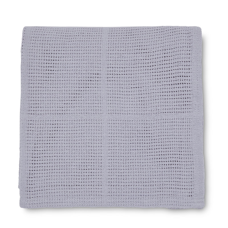 Martex Baby 100% Cotton With Leno Weave Baby Blanket, Grey