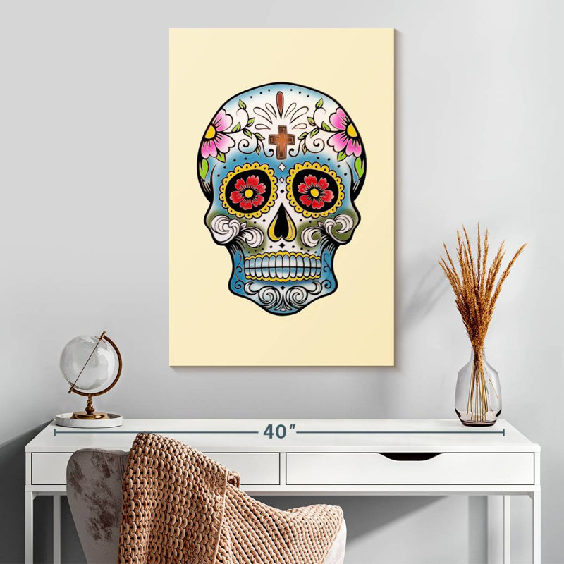 Crâne blanc Lelend Creative, H 30 po x l 20 po