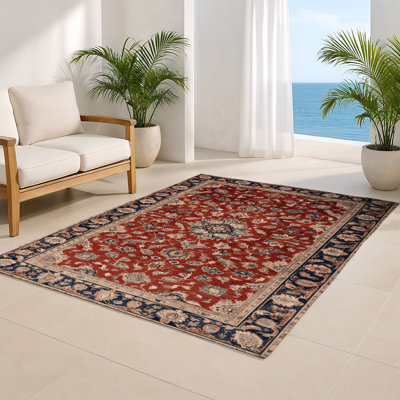 Tapis d'intérieur et d'extérieur brun Persian