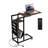1 PCS C-shaped End Table with Charging Station Rolling Bedside Table Couch Side Table