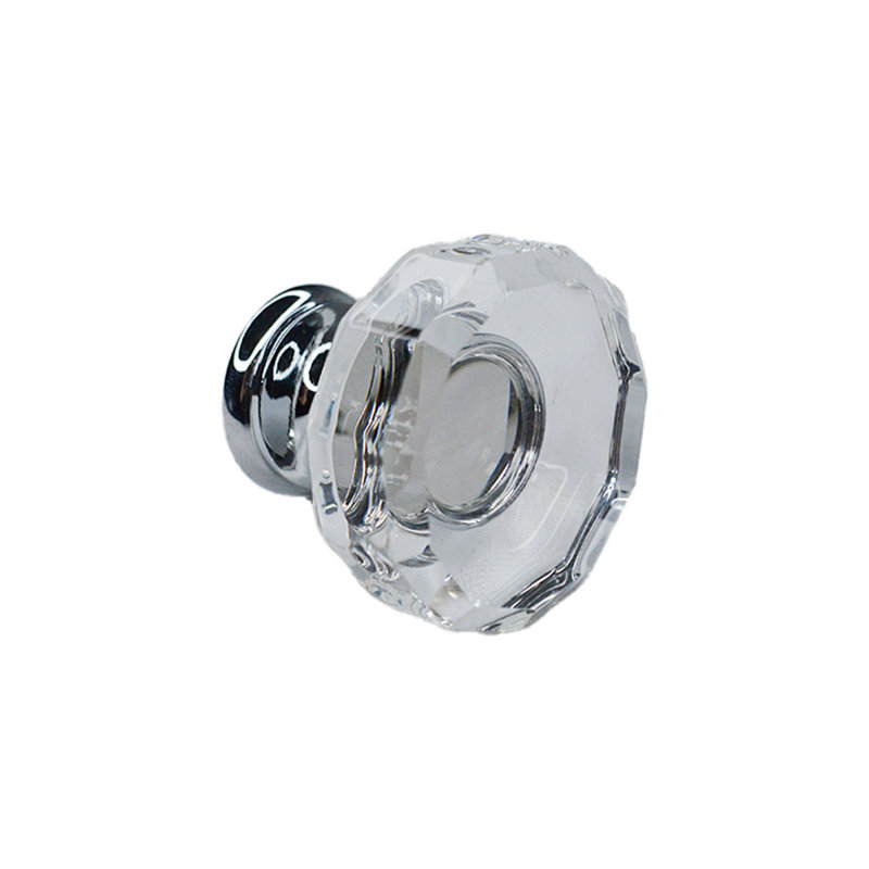 Lowell 1 3/8" Diameter Round Knob, Polished Chrome