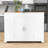 Rolling Kitchen Island with Shelves, 3 Drawers and Power Outlet-2109714449