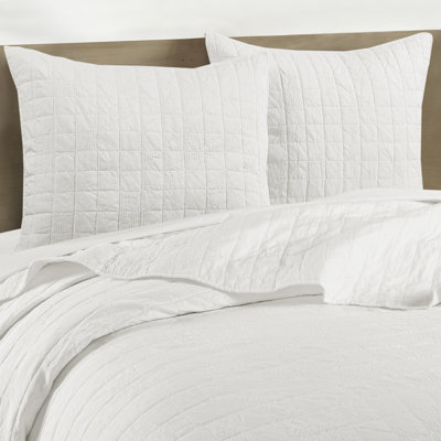 Bowie white Euro Sham Set of 2
