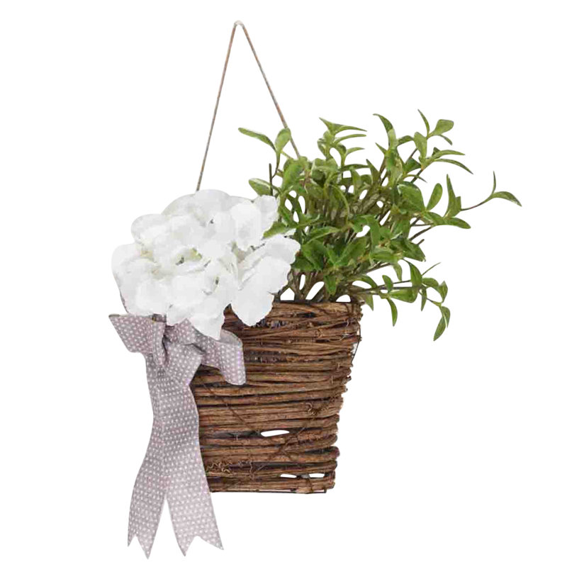 Guirlande de printemps en hortensia