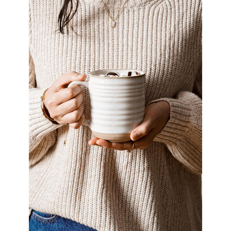 Tasses à café 18 oz, ensemble de tasses en céramique, tasses à café pour café au lait, thé chaud, cappuccino, moka