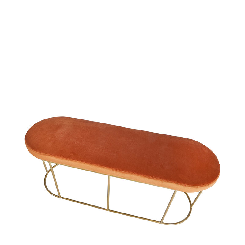 Krieg Iron Bench, Orange