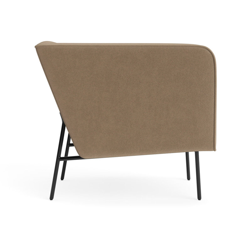 MTO - Dandy Lounge Chair Black Legs, Otter Velvet