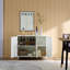 Buffet avec portes et tablettes amovibles, buffet contemporain pour l'intérieur