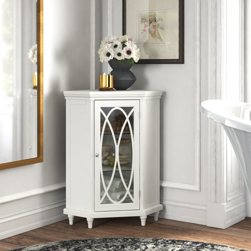 Armoire de rangement de coin autoportante Noires
