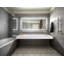 Lavabo de salle de bain mural à surface flottante avec drain dissimulé 72 po Juniper - Blanc-1158740719-1158740705