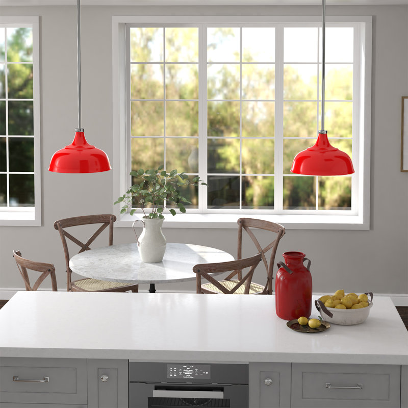 Mackenzie 1 - Light Single Dome Pendant, Polished Nickel