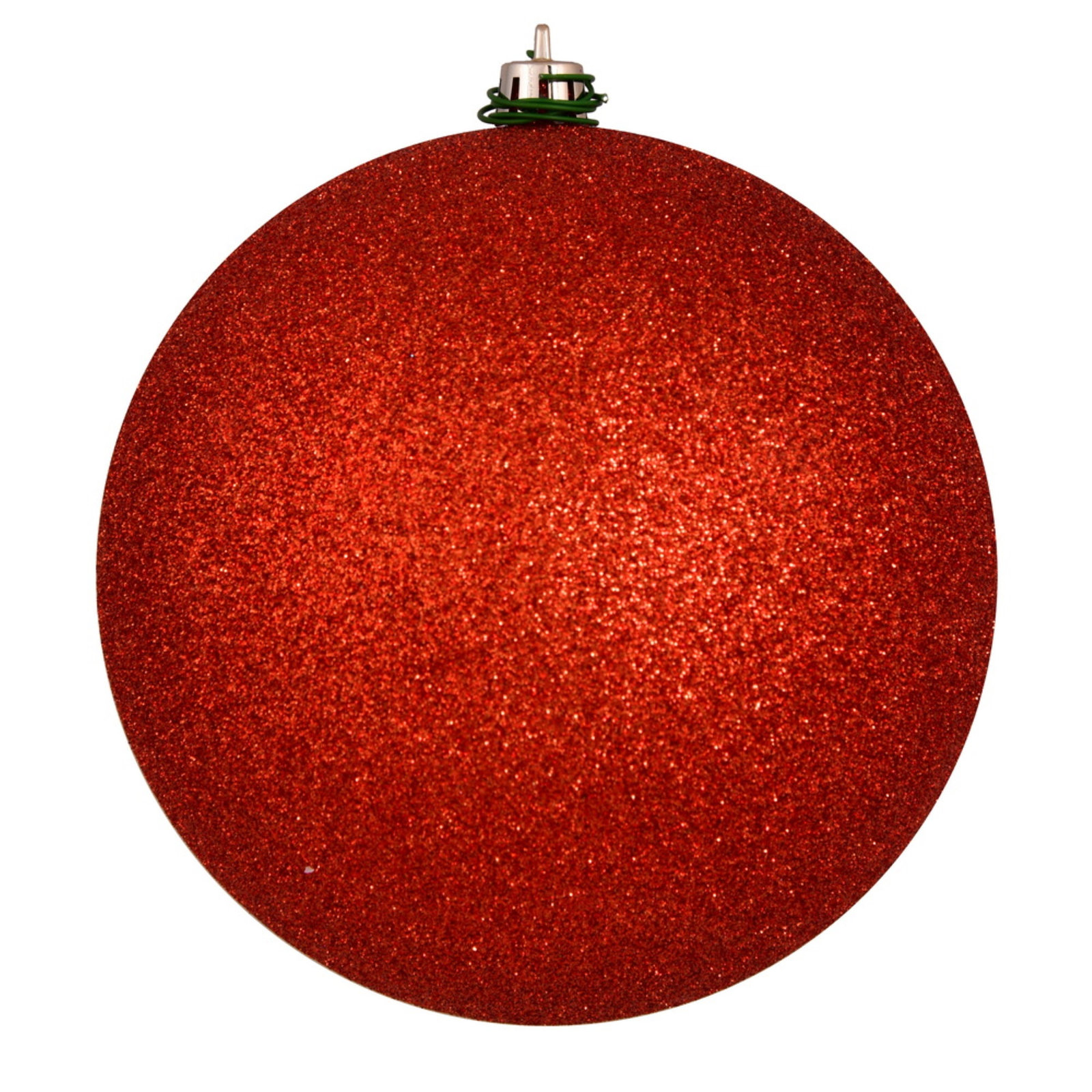 Shatterproof Bauble, 2.75" H x 2.75" W x 2.75" D, Bittersweet Glitter