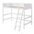 Solid Wood Twin Size Loft Bed In White With . And Build. No Box Spring Or Foundation Needed. 14 Slats For Enhanced Support. Guard Rails . 79.5" X 41.8" 67.5". Assembly Required - White. Construction-908948866