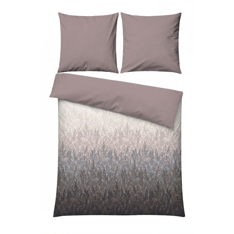 Nuit Des Reves QuiltCoverSets Cotton Blend Duvet Cover Set, Double Duvet Cover Set + 2 Pillowcases, Beige Floral