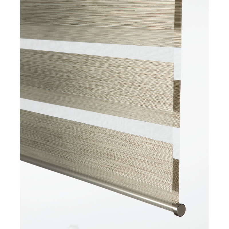 Semi -transparent Zebra Shades, 100cm H x 180cm W, Beige