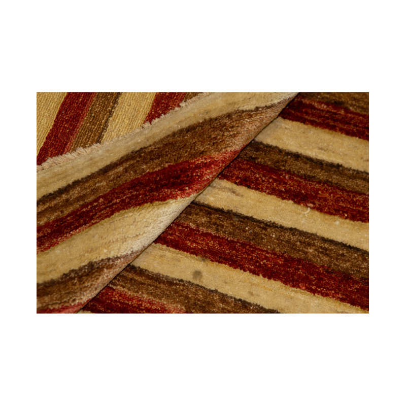 Wool Striped Area Rug