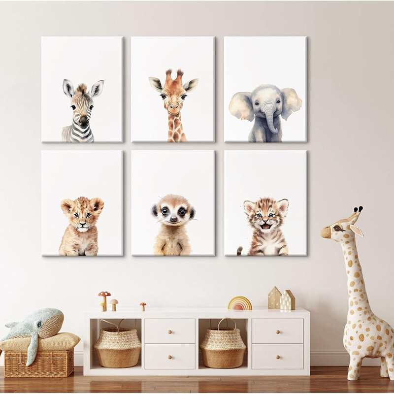 6 Piece Wrapped Canvas Print