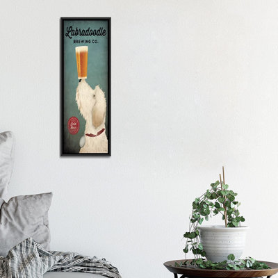 Ryan Fowler 'Labradoodle Brewing Co.' Vintage Advertisement on Wrapped Canvas -  East Urban Home, 411C553B337F4958BA57028F8F63FC63