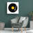 Entertainment Yellow Abstract Vinyl Square-2002058853