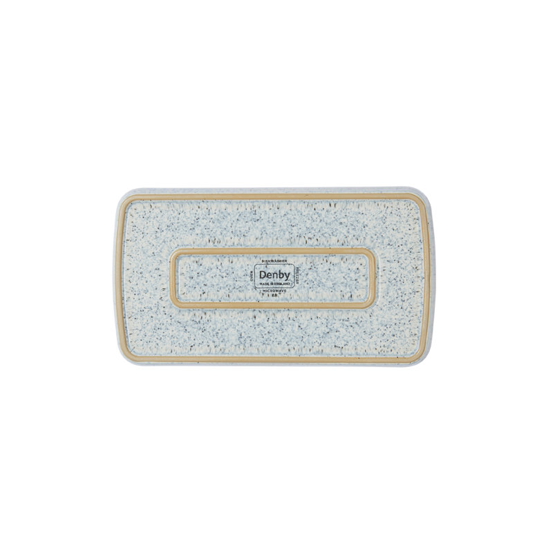 Halo Speckle Denby Small Rectangular Plate