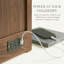 Grand lit escamotable avec armoire en bois de pin, charge USB intégrée et panneaux de conception géométrique-1214639371