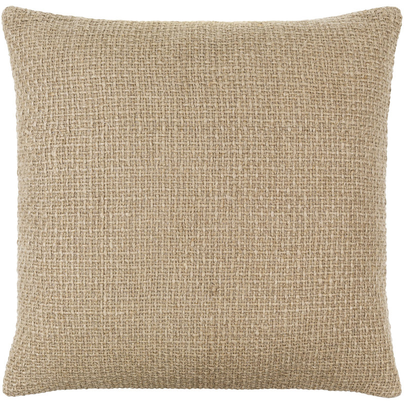 Housse et insert de coussin décoratif carré en mélange de lin, Duvet, 20 po x 20 po
