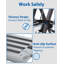 Planche de travail en aluminium de 8 à 13 pi, planche télescopique, capacité de 440 lb, planche d'extension en aluminium, planche d'échafaudage en aluminium avec échelle échafaudage antidérapant-30874475-30874474