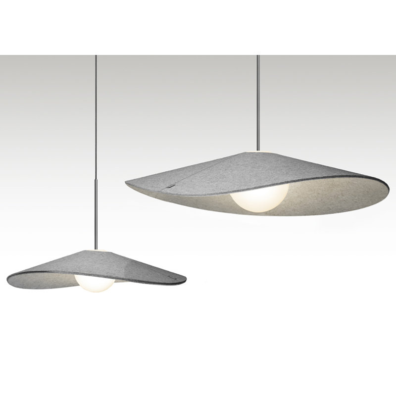 Bola Felt Pendant, 113.6" H x 24" W x 24" D