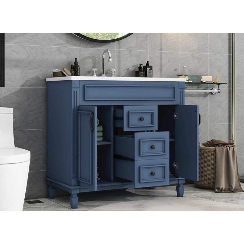 Meuble-lavabo simple avec plateau 35,9 Daquona
