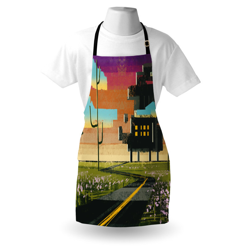 No Pattern Bib Apron