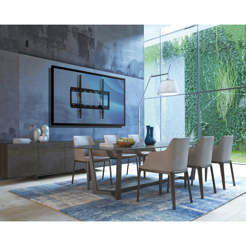 Support mural pour téléviseur de 42 po à 84 po ProMounts Acier robuste | Peut supporter jusqu'à 143 lb | Profil bas à 1,1 po du mur | Compatible VESA universel