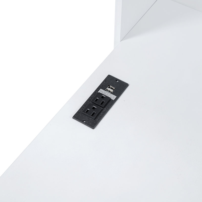 Lit de jour en bois avec 3 tiroirs, Lit simple, Blanc