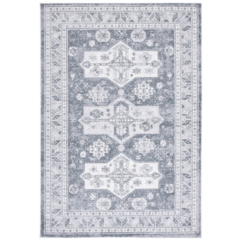 Gracie-Lou Performance Oriental Rug, Rectangle 4' x 6'
