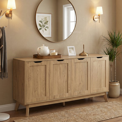 59.09" W 4-Door Buffet Sideboard