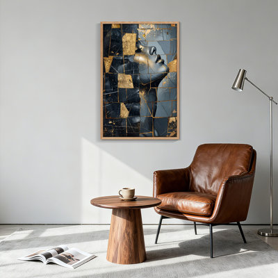 Ensemble d'une toile mosaïque abstraite