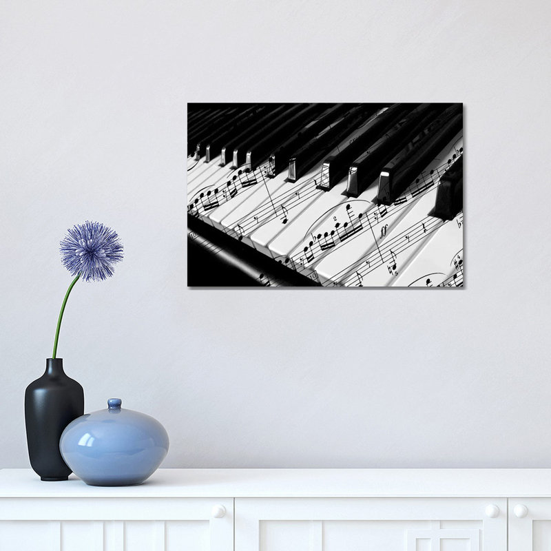 Piano 1 Piece Wrapped Canvas Wall Art, 30.48 cm H x 45.72 cm W
