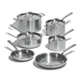 10PC Stainless Clad Cookware Set