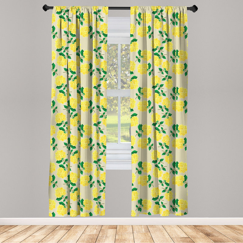 Rideaux 4 panneaux East Urban Home, L 56 po x L 95 po