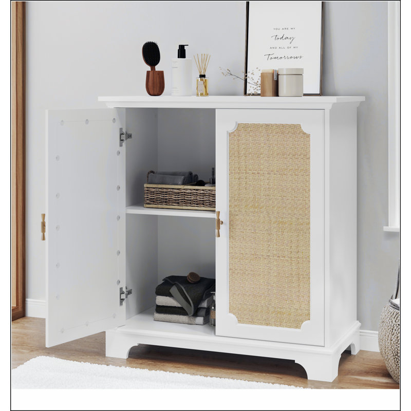 Buffet avec portes décoratives en rotin, armoire de rangement pour buffet, console, armoire décorative, convient aux couloirs, entrées, salons