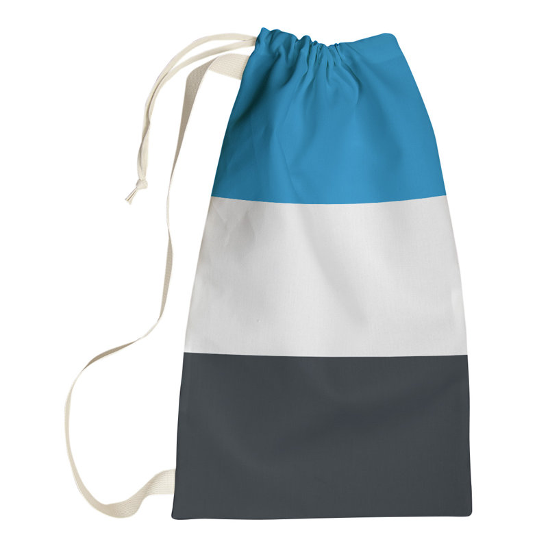 Boston Fabric Laundry Bag with Handles, Medium (36" H x 28" W), Accent White